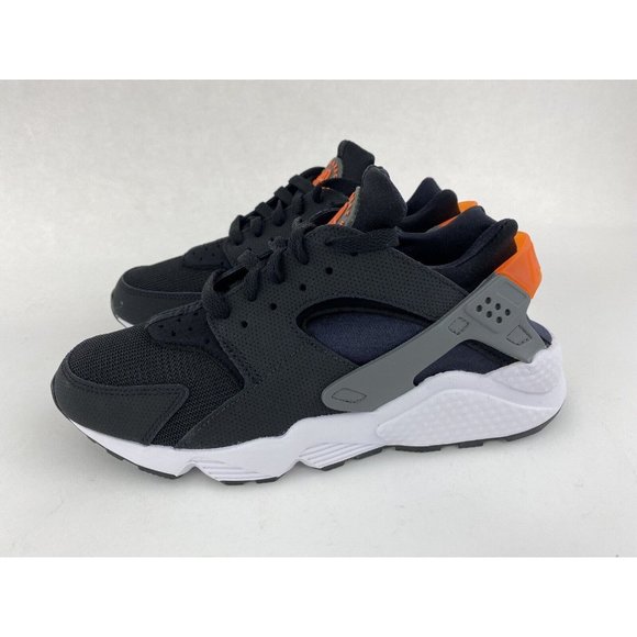 Nike Air Huarache Black Orange Men's Sneakers Shoes Grey Safety DX2659 001 - Picture 10 of 12